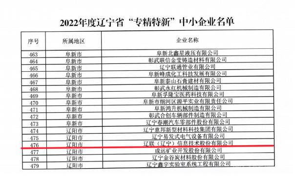首页| 217永信贵宾会官网入口信息获评2022年度辽宁省“专精特新”企业2.jpg 首页| 217永信贵宾会官网入口信息获评2022年度辽宁省“专精特新”企业2.jpg
